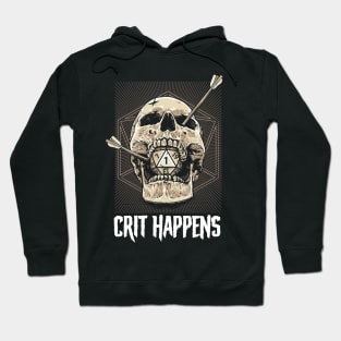 DND D20 Crit Happens Dice Roll Hoodie